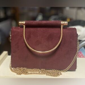 22. Velvet / Suede Like Crossbody Purse